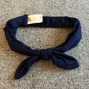 Navy Blue Fabletics Top Knot Headband